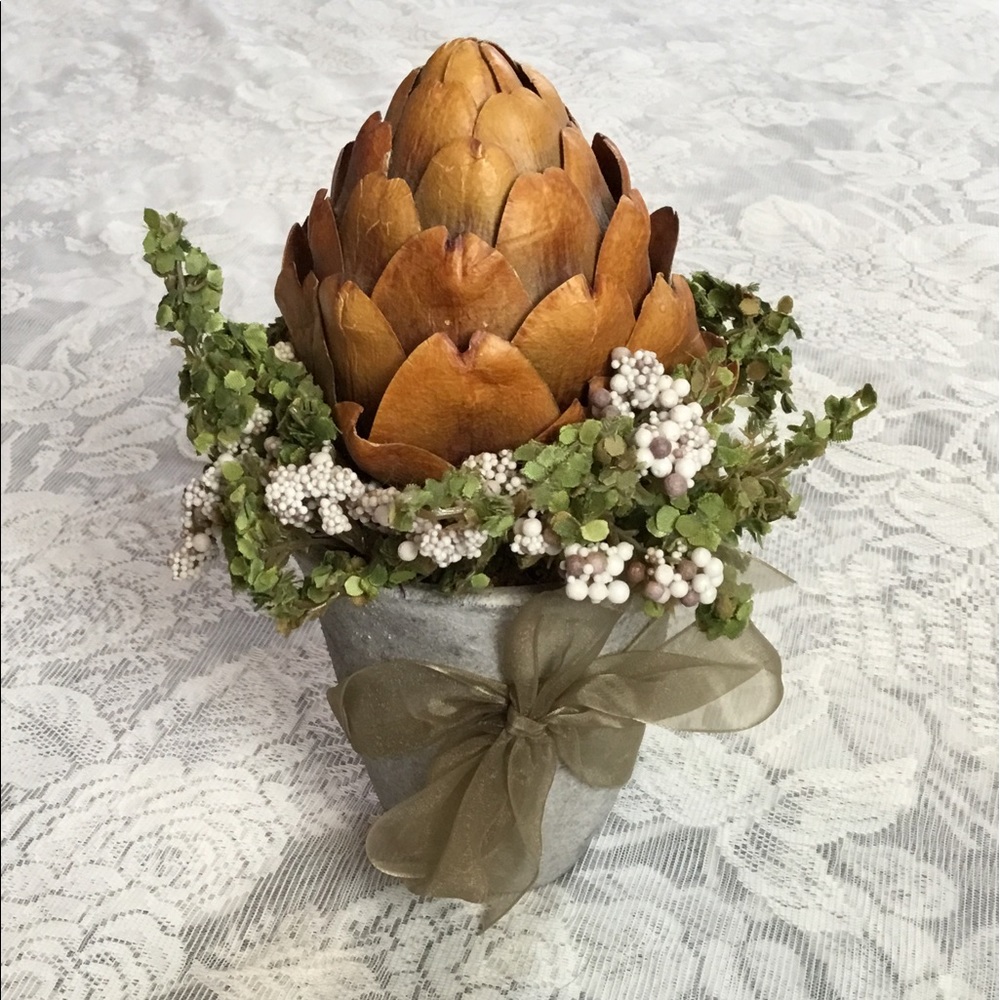 Boho | Artichoke Faux Planter